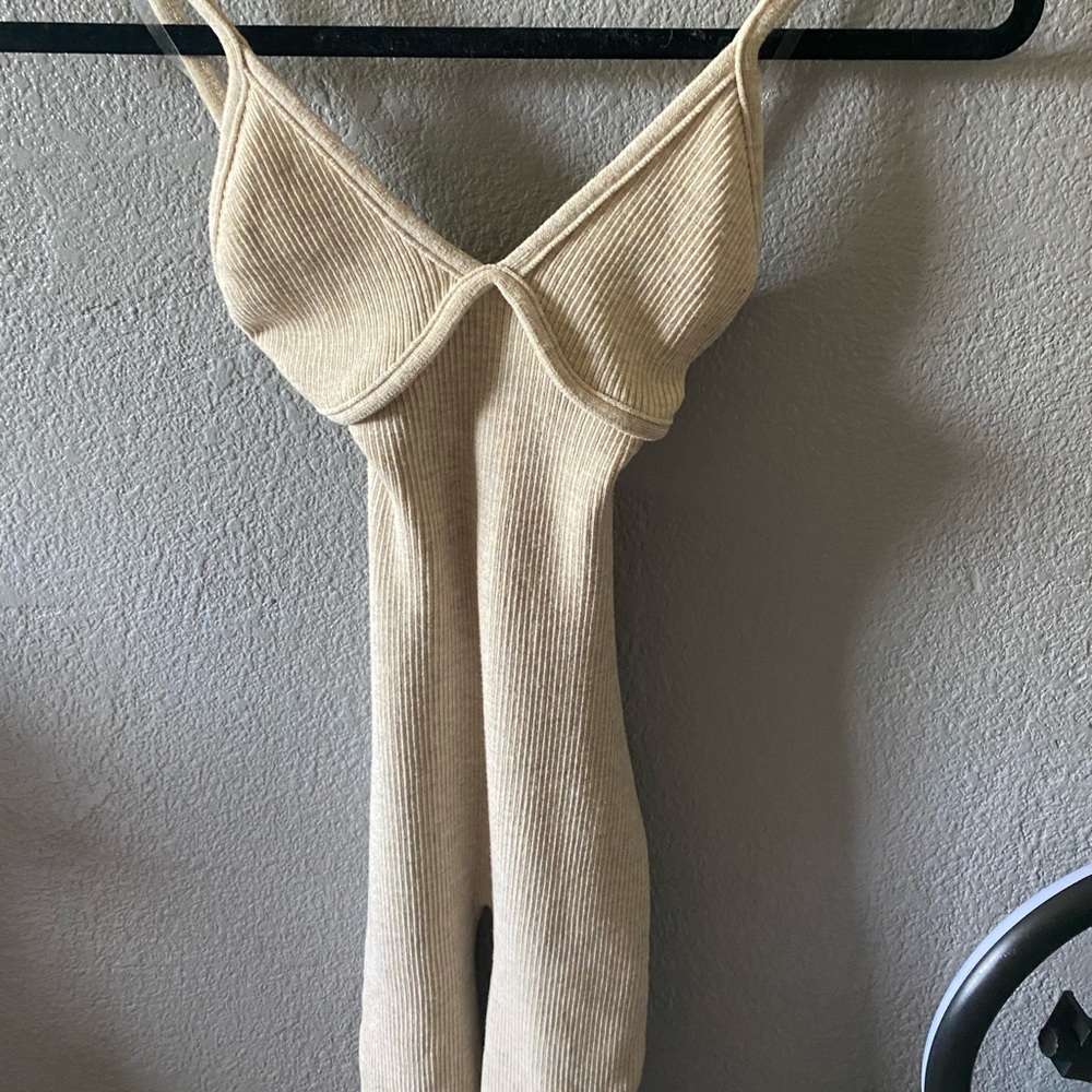 Ribbed bodycon jumpsuit